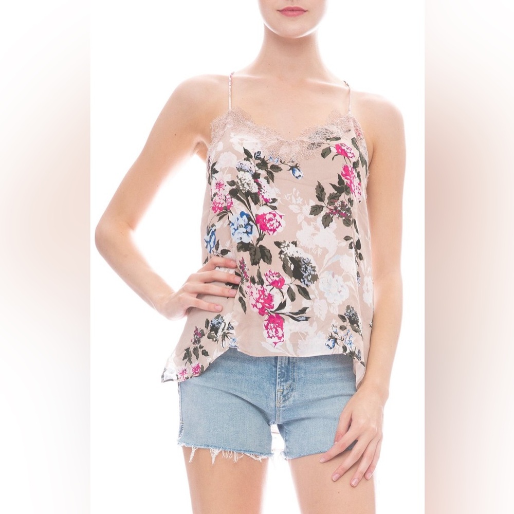 NWOT CAMI NYC Racer Georgette Floral Size S